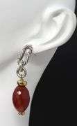 Trendy David Yurman Carnelian Figaro Bijoux Dangle Earrings