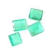 Vibrant 6ct 4 piece set of Zambian Emeralds!