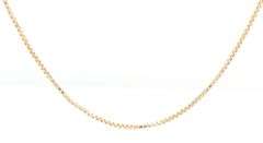 18kt Yellow gold box chain necklace