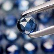 Heated only! 6ct rose cut blue Sapphire set!