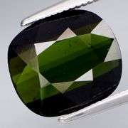 Rich pine green 4.20ct cushion cut VS Tourmaline