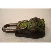 Brass Owl Padlock with Keys