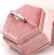 14kt White gold 0.25ctw channel set diamond band