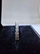 STUNNING 14K WHITE GOLD NATURAL DIAMOND WEDDING BAND