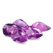Eye catching 14ct matched bright purple Amethyst set