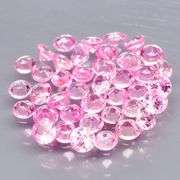 Rare heated only 2.60ct pink Sapphire set