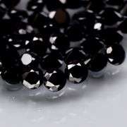 Diamond black! 2.27ct set of 2mm untreated Spinels!