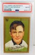 Christy Mathewson Graded Topps 2011 Reprint Baseball Card