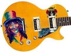 Slash of Guns N Roses Signed Custom Graphics His Model Epiphone Guitar ACOA