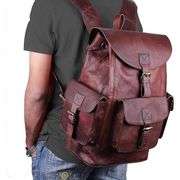 Genuine Leather Backpack Rucksack