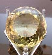 Stupid big! 120.57ct round cut Citrine!