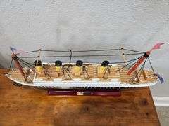 Wooden RMS Titanic Model Cruise Ship Liner 1/450 Scale Replica
