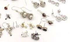 Group lot of Vintage 925 sterling silver earrings