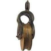 Cast Iron and Wood Farm Pulley