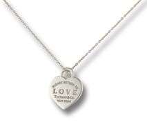 Tiffany & Co Return to Tiffany Love Heart Enamel Pendant on Chain