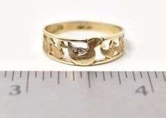 Darling Duck Themed Ring in 10K Yellow Gold