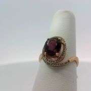 Pink Tourmaline and Diamond Ring