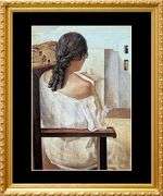 Salvador Dali, Seated Girl Seen from the Back