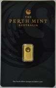 The Perth Mint 1 Gram pure .9999 fine gold bar sealed. Unique Serial Number
