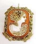 Antique 14K Cameo Pin/Pendant Combination