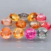 Simply brilliant 3.91ct set of fancy Sapphires