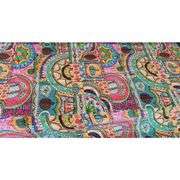 Handmade Cotton Quilt Reversible Throw Blanket