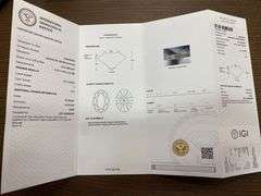 I.G.I CERTIFIED 5.01 CARAT LAB GROWN DIAMOND - OVAL