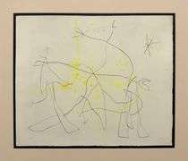 Highly Collectible Joan Miro Etching Pencil Signed
