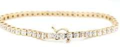 14kt Yellow gold 0.75ctw diamond tennis bracelet