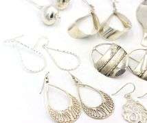 Group lot of Vintage 925 sterling silver earrings