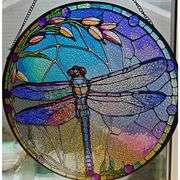 Dragonfly Stained Glass Suncatcher