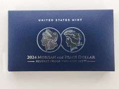 2024 Morgan and Peace Dollar Two-Coin Reverse Proof Set - OGP