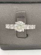 CERTIFIED BRAND NEW 14K WHITE GOLD DIAMOND ENGAGEMENT RING