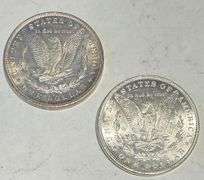 1884 O &1887 Choice Unc Morgan Dollars