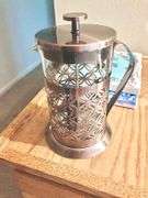 French Press Coffee Maker Glass & Stainless Steel