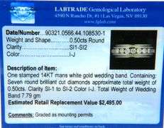 0.50ctw Diamond Channel Set Band Ring in 14K