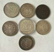 8 XF /AU Morgan Dollars