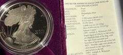 Better Date1993 P Silver Eagle With box and paper