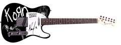 KoRn Munky Autographed 1/1 Custom Graphics Guitar w Logo Sketch ACOA