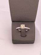 CERTIFIED BRAND NEW 14K WHITE GOLD DIAMOND SOLITAIRE ENGAGEMENT RING