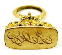 Antique Gold Filled Wax Seal FOB
