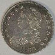 Handsome near Uncirculated 1830 Capped Bust Half Dollar. Original