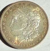 Two Tone Unc 1904 O Morgan Dollar