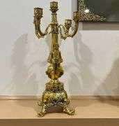 Grande Chateau Beaumont Gold Finish Candelabra