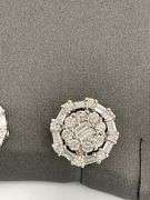 CERTIFIED BRAND NEW 14K WHITE GOLD DIAMOND STUD EARRINGS