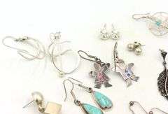 Group lot of Vintage 925 sterling silver earrings