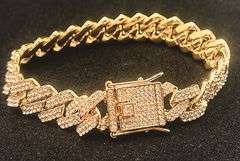 55 Ctw. Impressive 40.5 Gram 14K Gold Plated Miami Cuban Link Bracelet