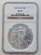 2003-2004 American Silver Eagles, MS69 - NGC