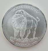 (2) 2015 Sioux 1 Oz Silver Dollars
