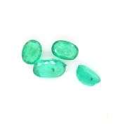Brilliant 3.07ct set of oval cut Zambian Emeralds!